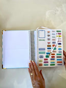 BÍBLIA ANOTE JORNADA CAPA FLORES - PRONTA ENTREGA