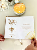 Combo Bíblia Courino Nude Arvore da Vida + Placa grande + cartela de índice