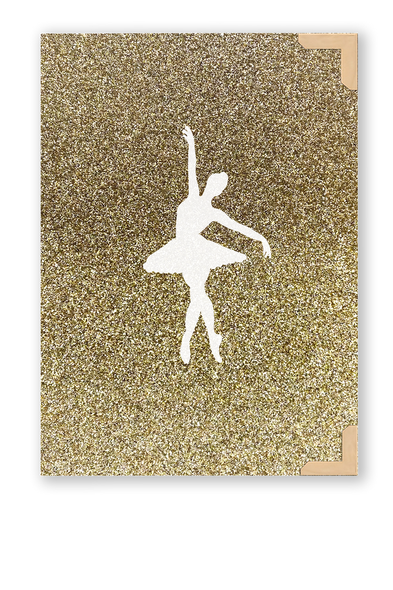 Bíblia Glitter Dourado Bailarina
