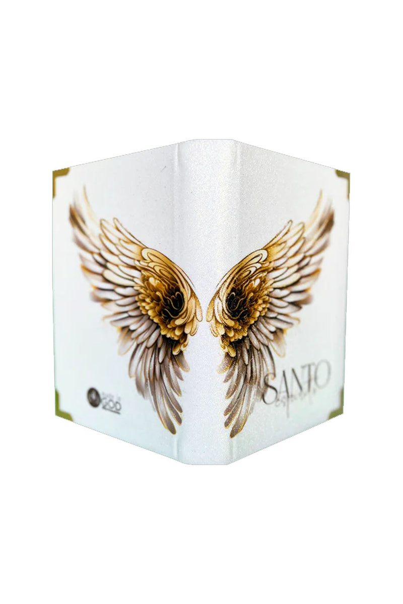 Bíblia Glitter Branco SANTO ESPÍRITO Dourado