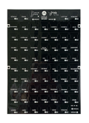 Cartela Divisórias - Abas para Índice Brilhosa Preta