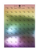 Cartela Divisórias - Abas para Índice candy colors