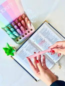 Marca textos tom pasteis