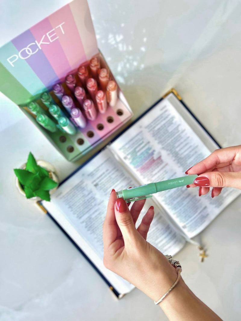 Marca textos tom pasteis