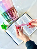 Marca textos tom pasteis