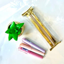 Combo Estojinho + 3 Marcas texto tons pasteis