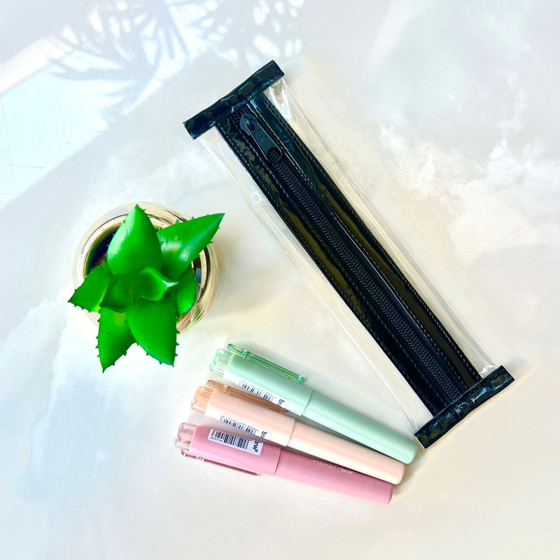 Combo Estojinho + 3 Marcas texto tons pasteis